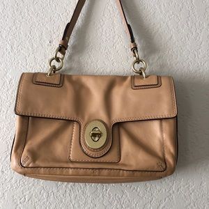 Coach small beige purse